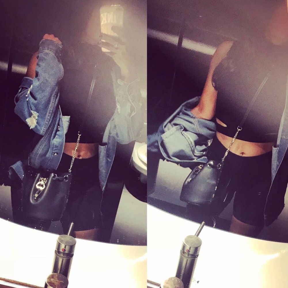 Over sized by Essue Jean jacket. obsessed with this jacket.